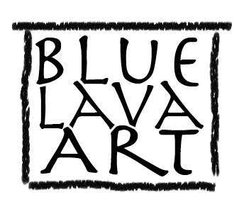 Blue lava Art