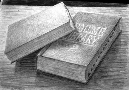 Book in perspective
how to draw a book
linear perspective
stack of books
bluelavaart