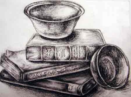 Book in perspective
how to draw a book
linear perspective
stack of books
bluelavaart